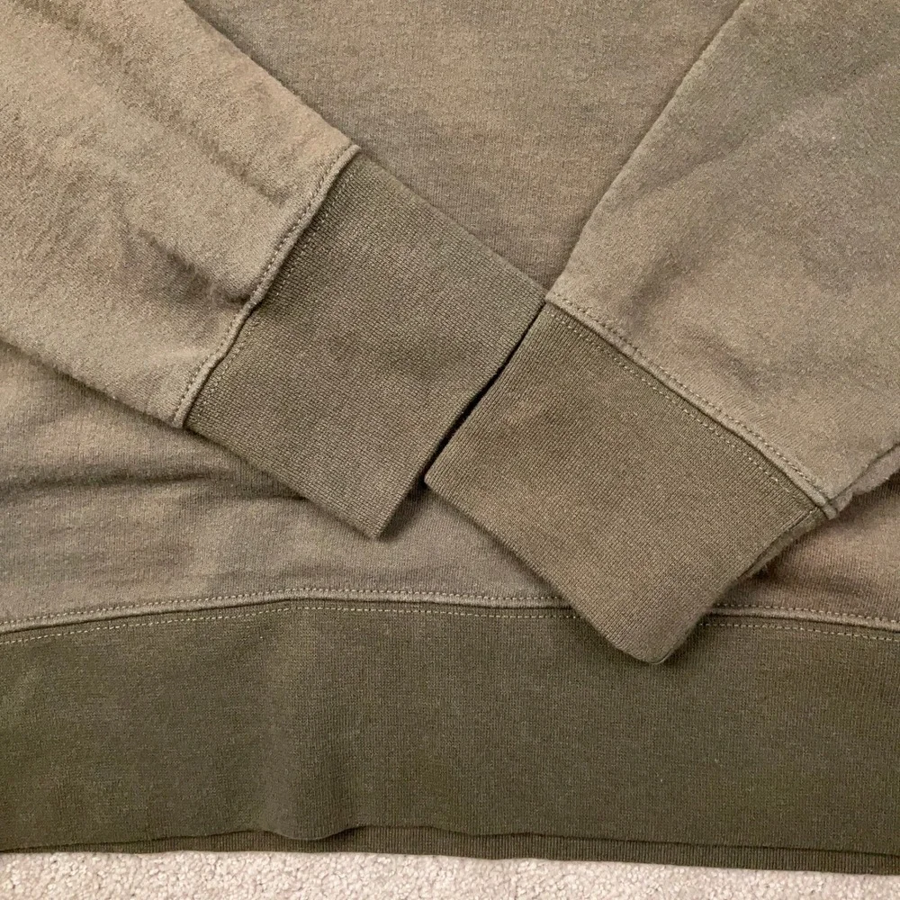 The North Face Sweatshirt Mens Small Olive Green Patch Gorpcore Activewear